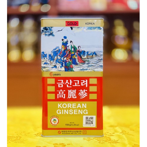 Hồng Sâm Củ Khô Wooshin - Korean Red Ginseng Hộp 150g