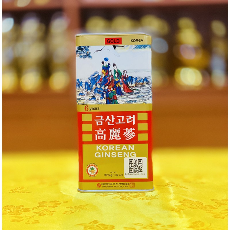 Hồng Sâm Củ Khô Wooshin - Korean Red Ginseng Hộp 37,5g