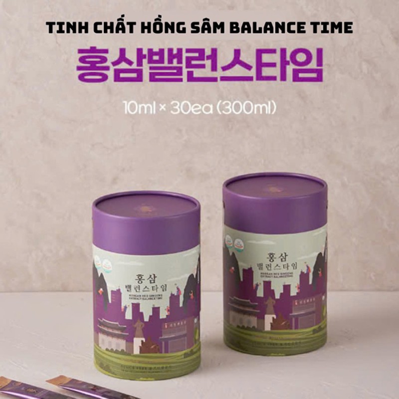 Tinh chất Hồng Sâm Balacetime Cho Phụ Nữ - Korea Red Ginseng Extract Balance Time 10ml x 30 Gói