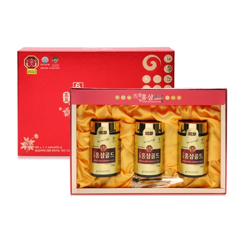Cao Hồng sâm Hàn Quốc Vàng - Korean Red Ginseng Gold 240g x 3 Lọ