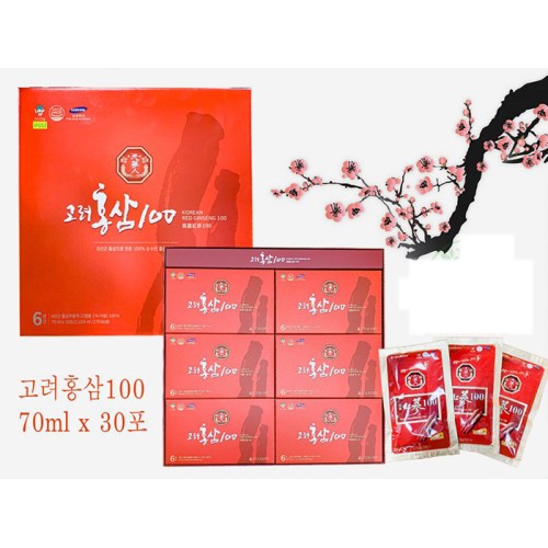 Nước Hồng Sâm Nguyên Chất 100% Bio Apgold - Korean Red Ginseng 100 70ml x 30 Gói