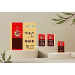 Nước Uống Hồng Sâm Hàn Quốc Linh Chi Táo Đỏ - Korean Red Ginseng Drink Gold 70ml x 30 Gói