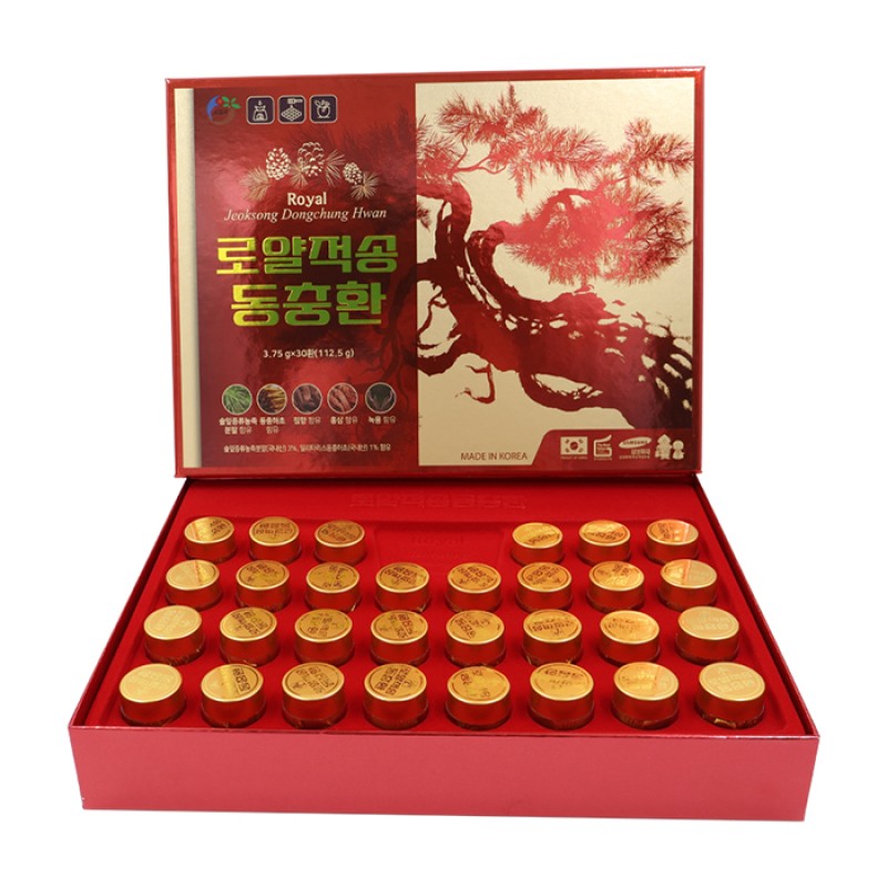 Thông Đỏ Đông Trùng Sâm Nhung Trầm Hương Hoàng Gia KGA Hộp 3,75g x 30 Viên