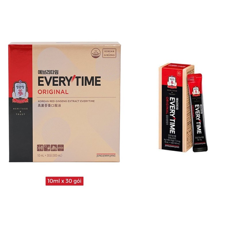 Korean Red Ginseng Extract Everytime 10ml x 30 Gói