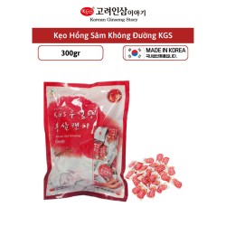 Kẹo Hồng Sâm Sugar Free KGS Hàn Quốc - KGS Sugar Free Korean Red Ginseng Candy Bịch 300g