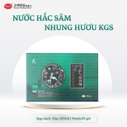 Chiết Xuất Hắc Sâm Nhung Hươu KGS - Black Ginseng Deer Antler Liquid Gold KGS 10ml x 30 Gói