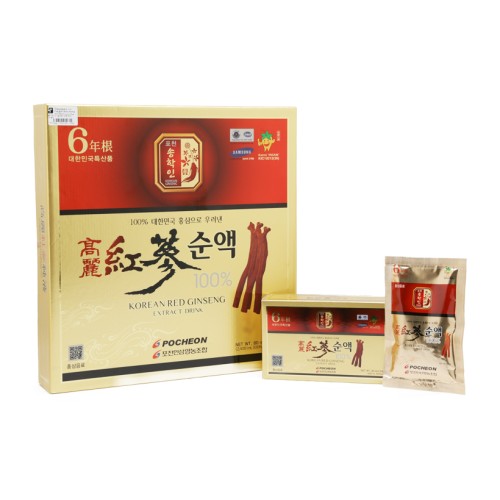 Chiết Xuất Hồng Sâm Hàn Quốc - Korean Red Ginseng Extract Drink 80ml x 30 Gói